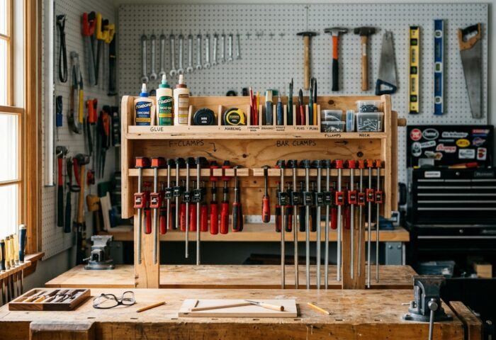Build a Clamp Rack for the Wall and Ceiling