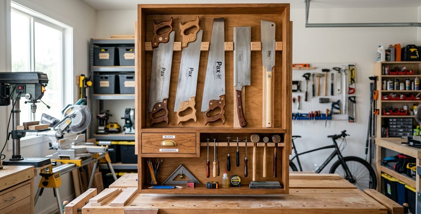 Build a Saw Storage Cabinet for Handsaws and Backsaws