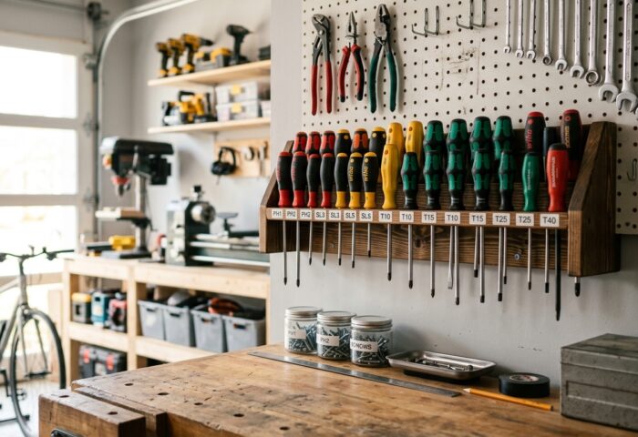 Build a Screwdriver Rack for the Workshop Wall