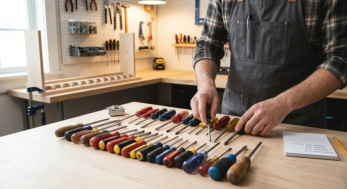 Step 1  –  Inventory Your Screwdrivers