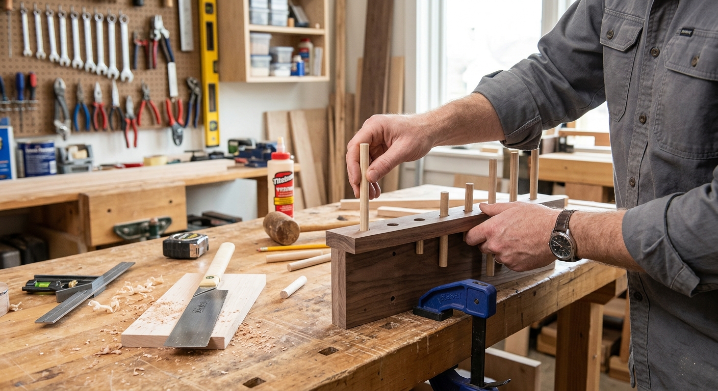 Step 3  –  Cut and Insert the Dowels