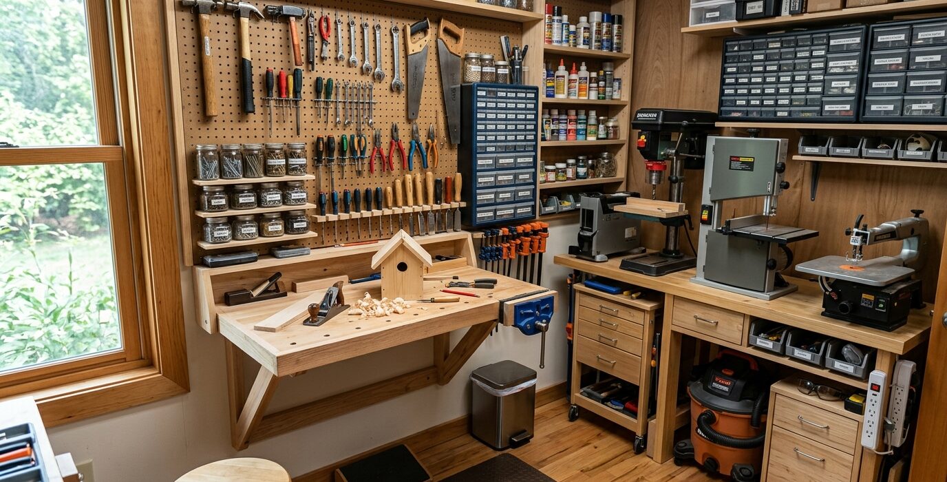 How to Set Up a Workshop in a One-Car Garage