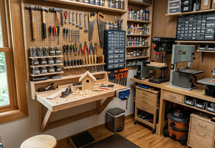 How to Set Up a Workshop in a One-Car Garage