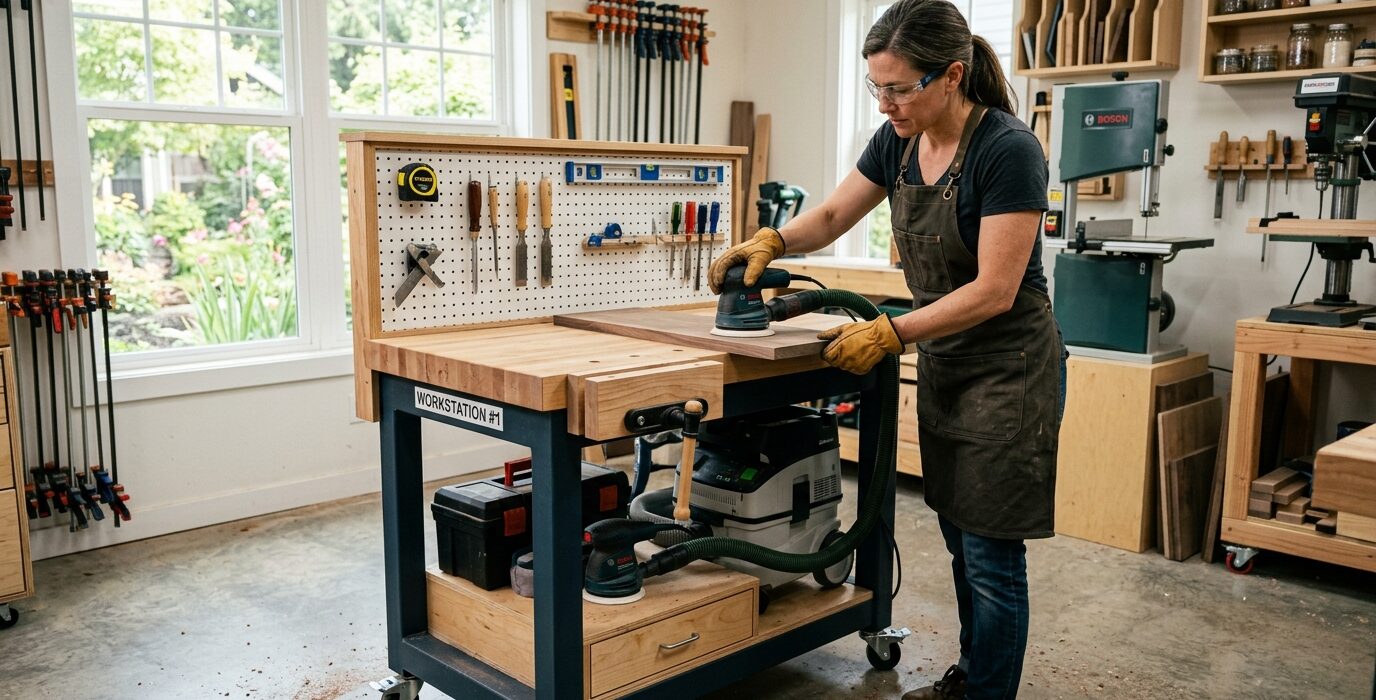 How to Work With a Mobile Shop Cart as Your Primary Workstation