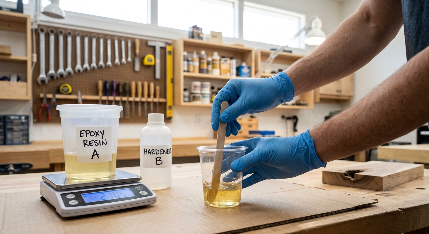 Step 2  –  Mix the Epoxy Accurately