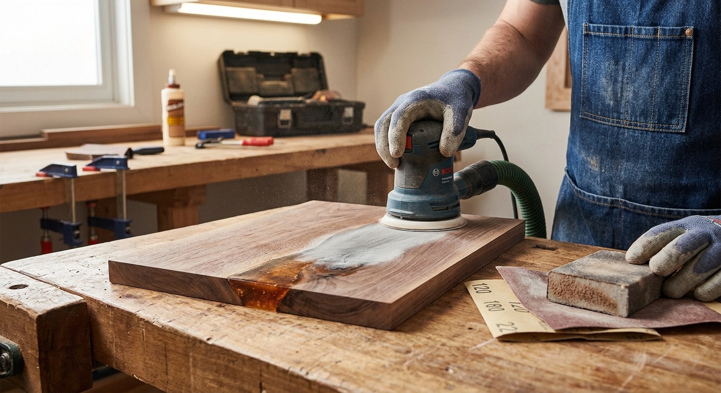 Step 6  –  Sand Flush After Full Cure
