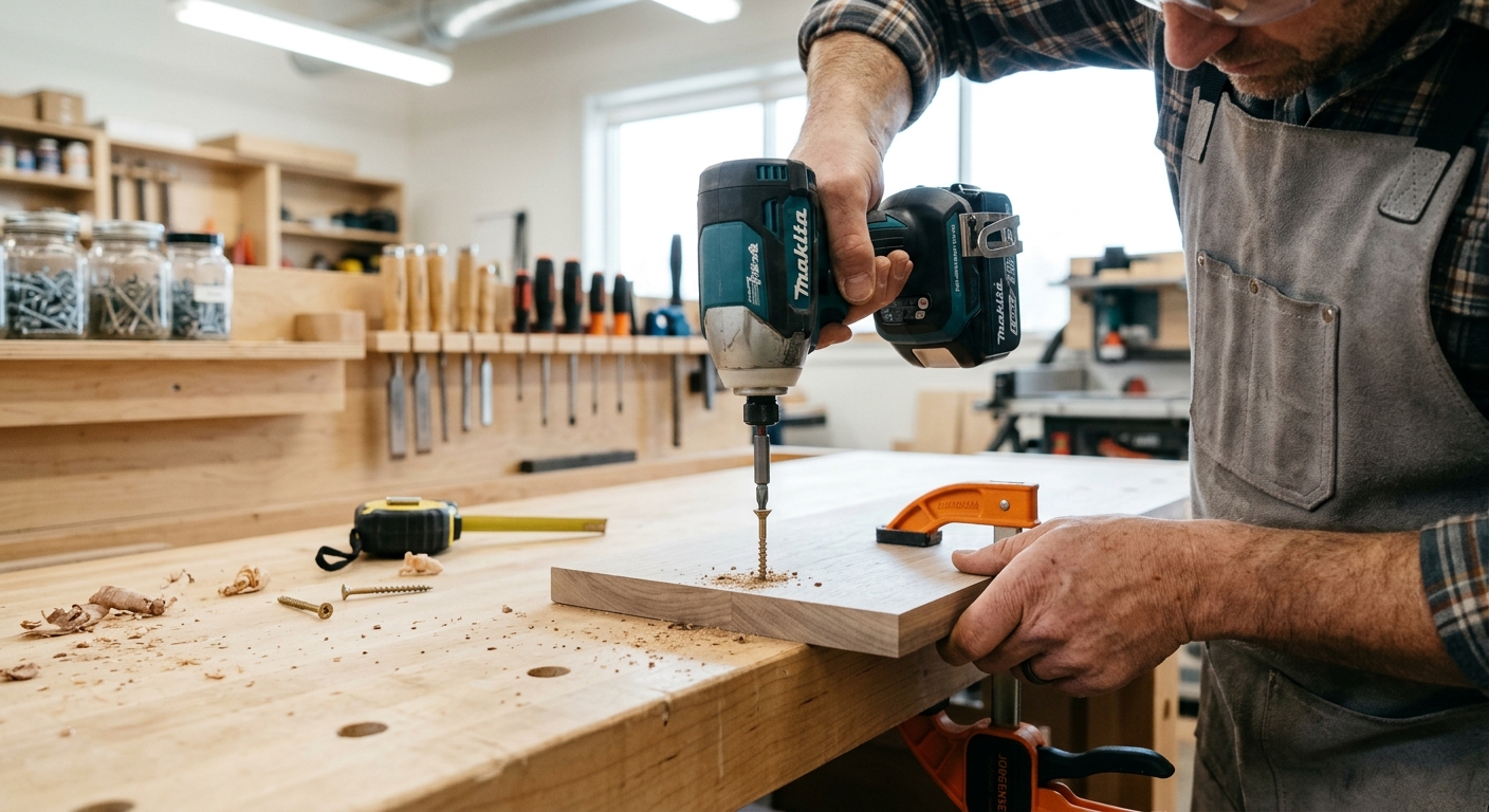 Step 2  –  Drive the Screws