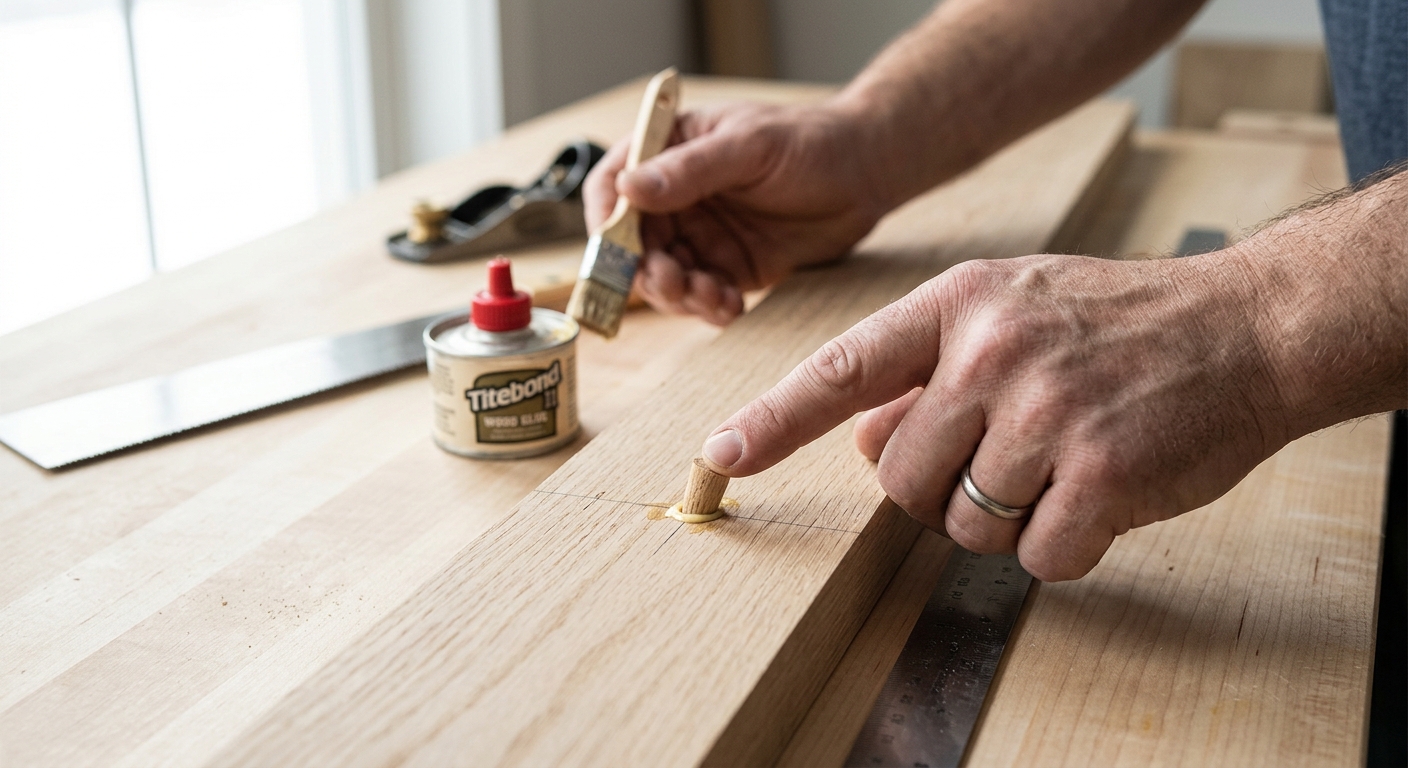 Step 5  –  Glue and Set the Plugs