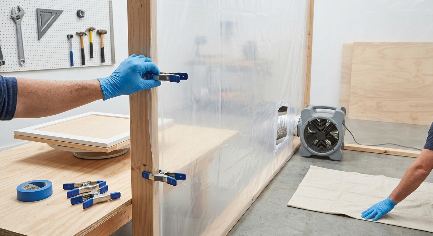 Step 2  –  Set Up the Spray Area