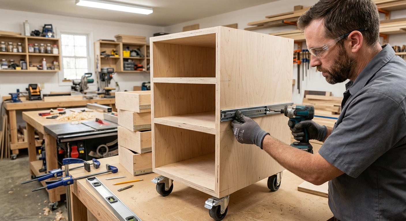 Step 2  –  Add Drawers and Storage