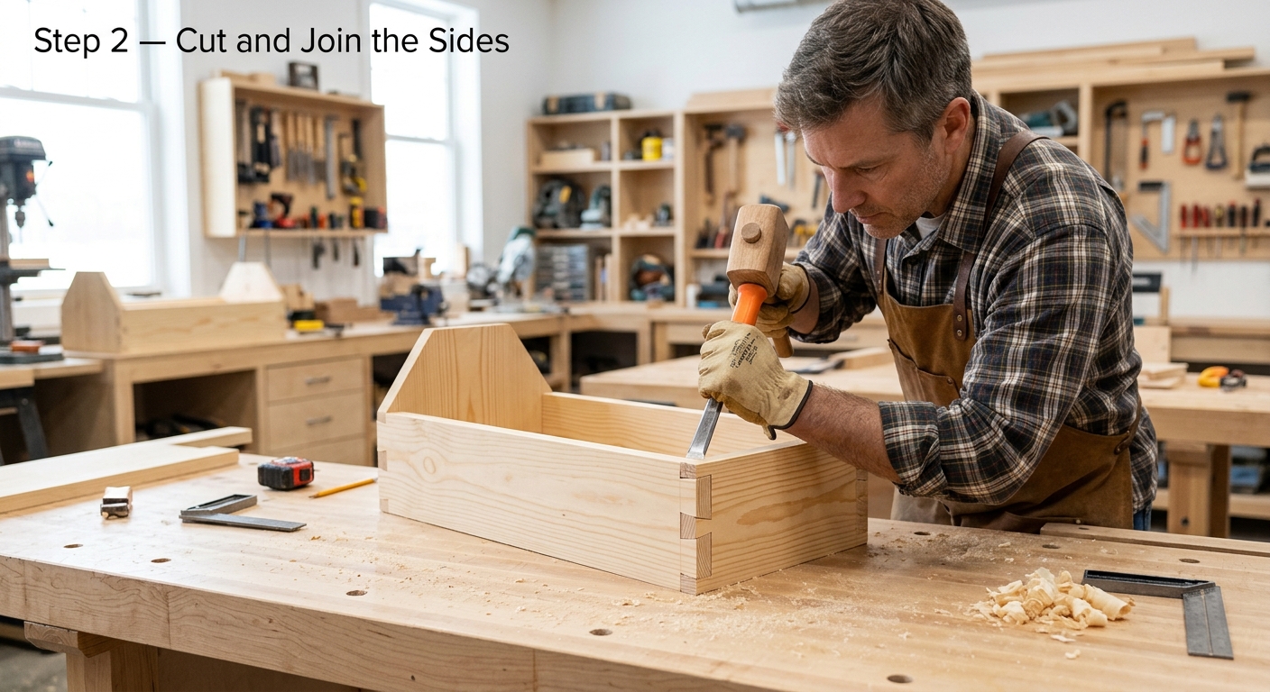 Step 2  –  Cut and Join the Sides