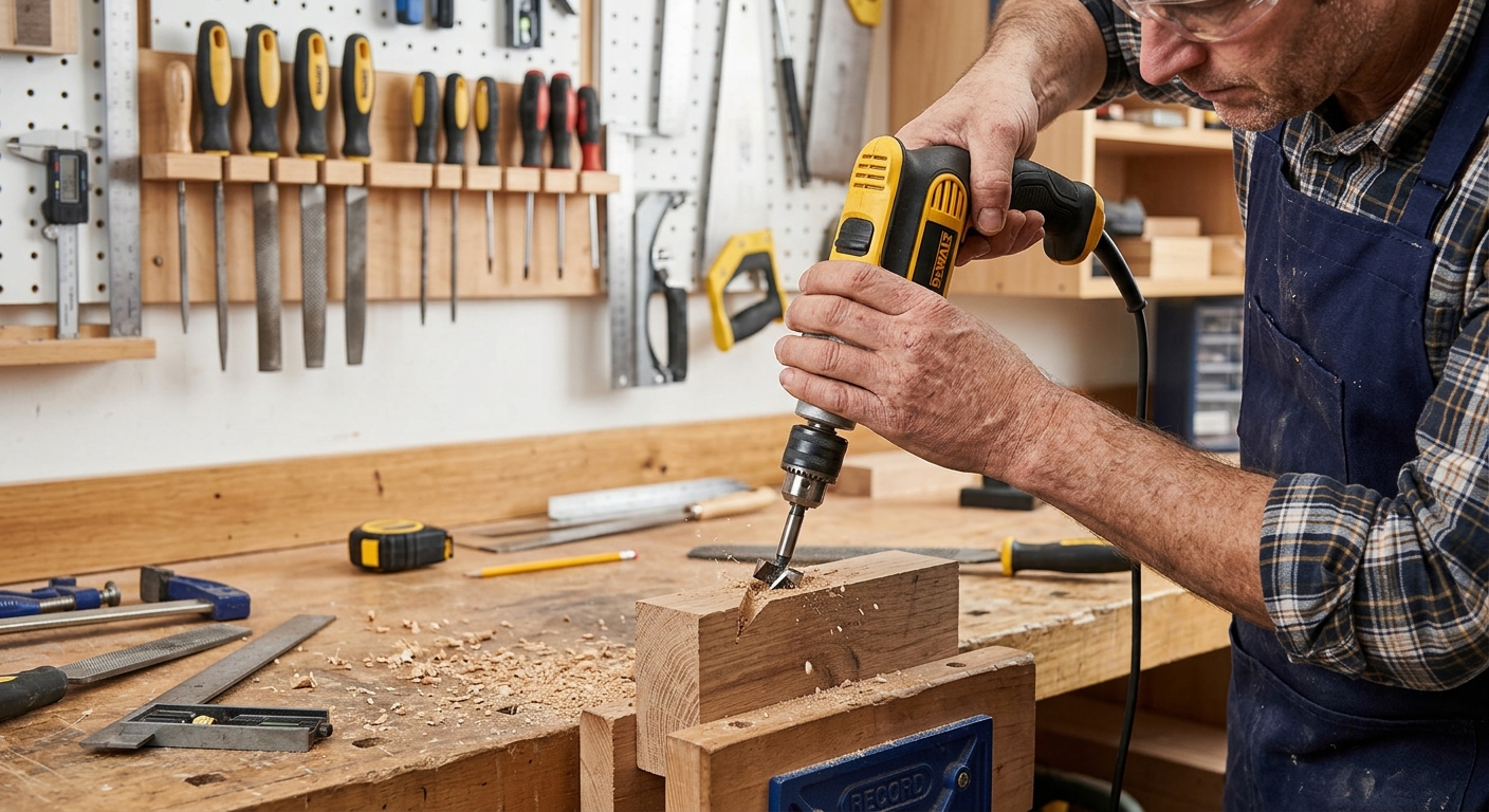 Step 2  –  Drill Angled Holes