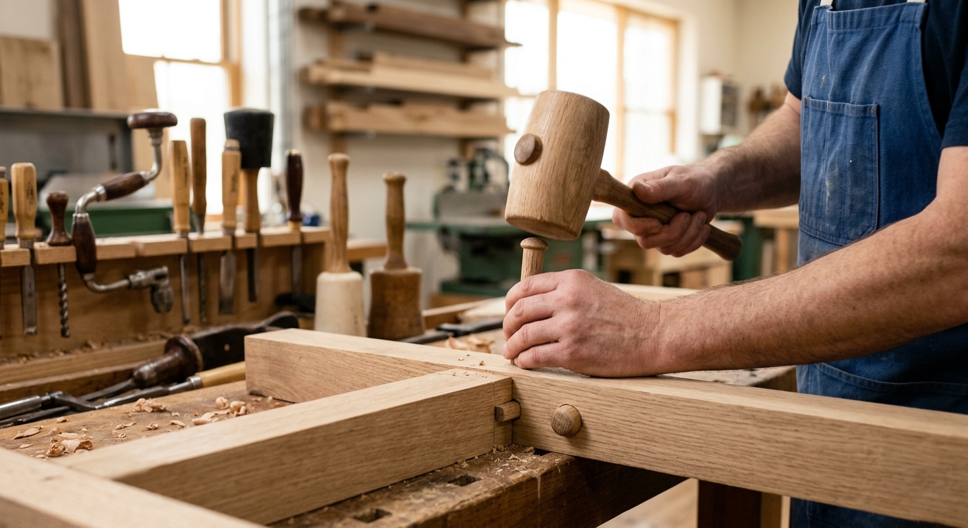 Step 3: Drawbore the Joinery