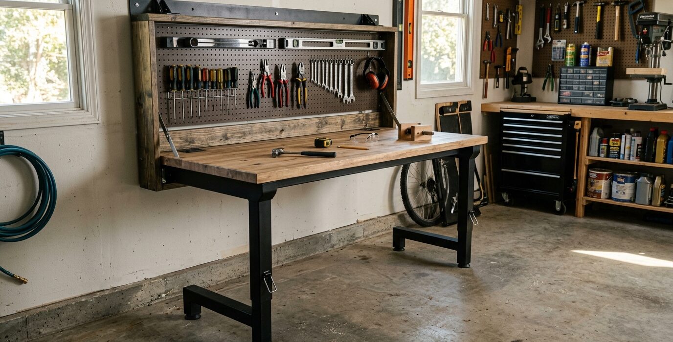 Build a Folding Wall-Mounted Workbench
