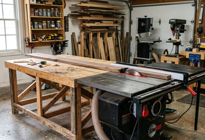 Build an Outfeed Table for Your Table Saw
