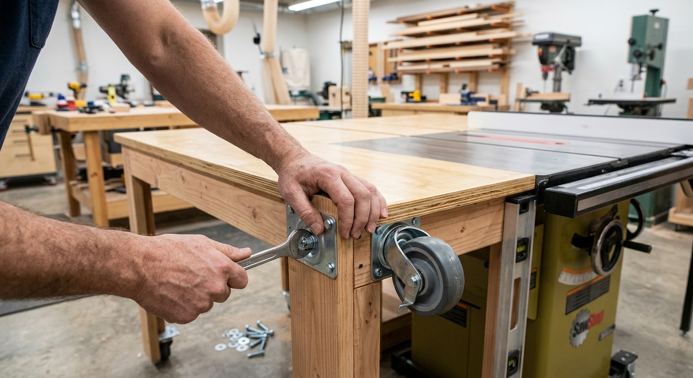Step 5  –  Install and Adjust the Casters