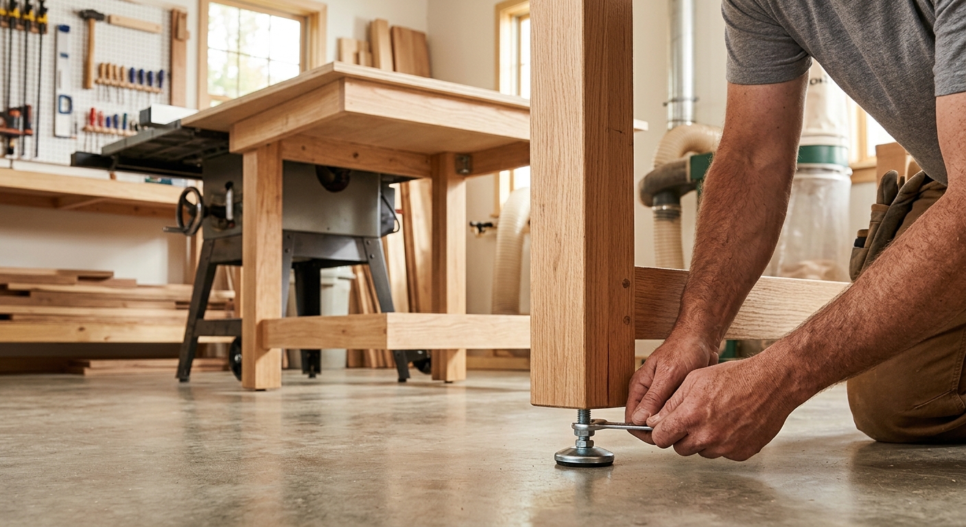 Step 6  –  Fine-Tune with Leveling Feet (Optional)