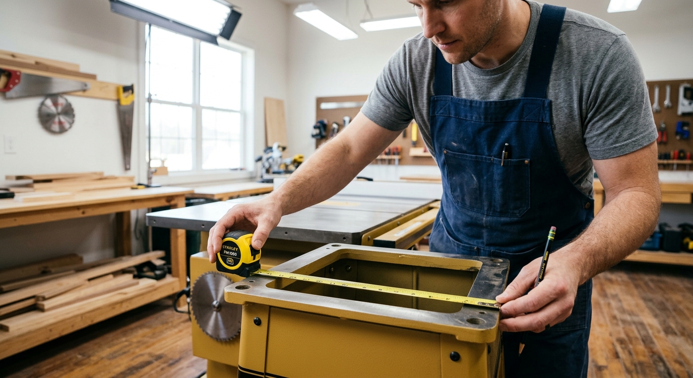 Step 1  –  Measure Your Saw’s Base