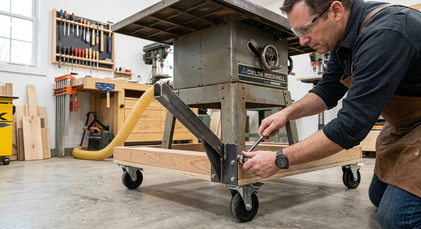 Step 4  –  Add Anti-Tip Supports for Heavy Saws