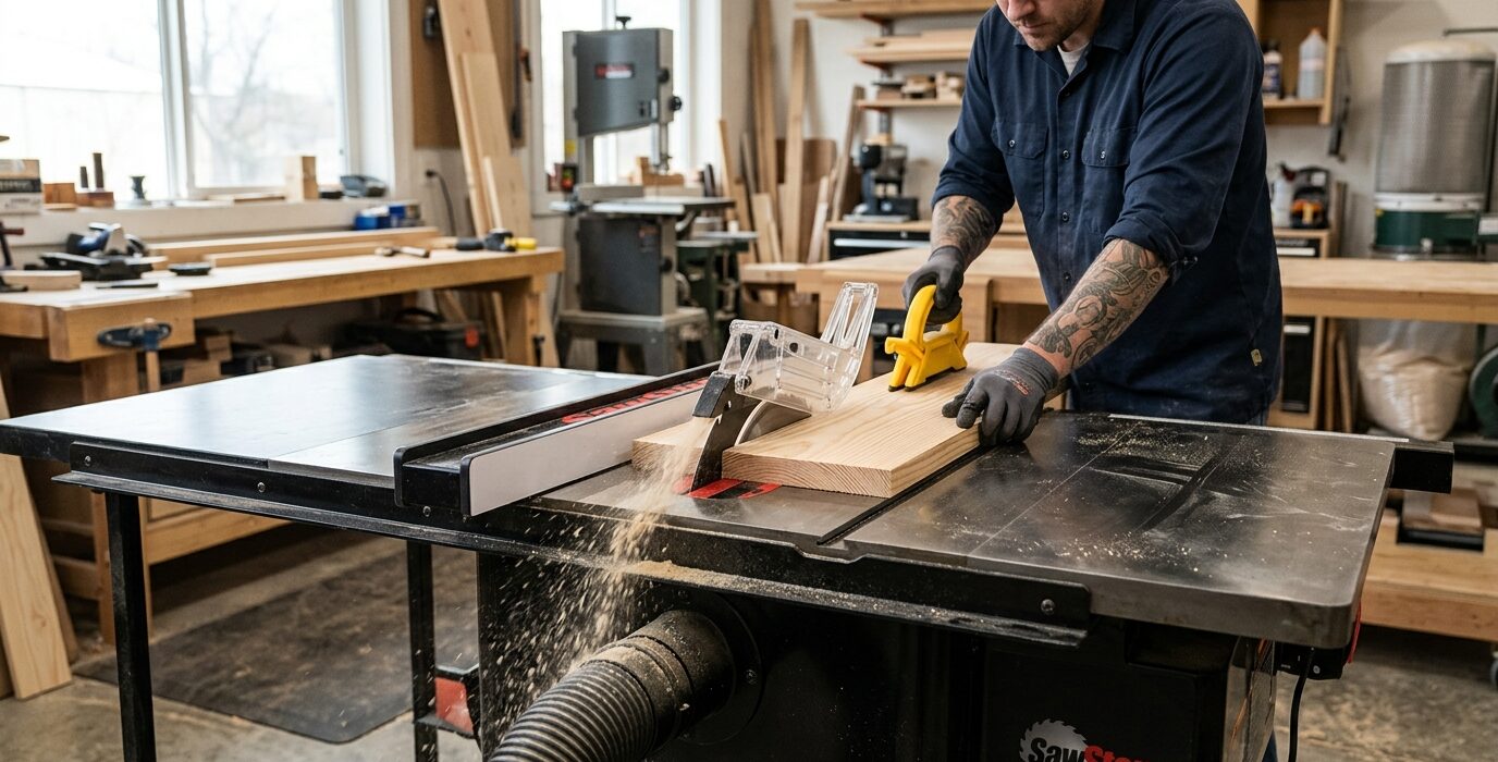 Build a Workbench with a Built-In Table Saw Extension