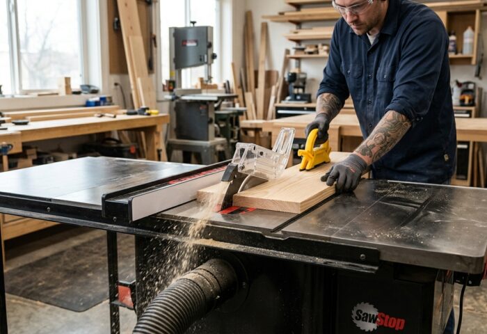 Build a Workbench with a Built-In Table Saw Extension