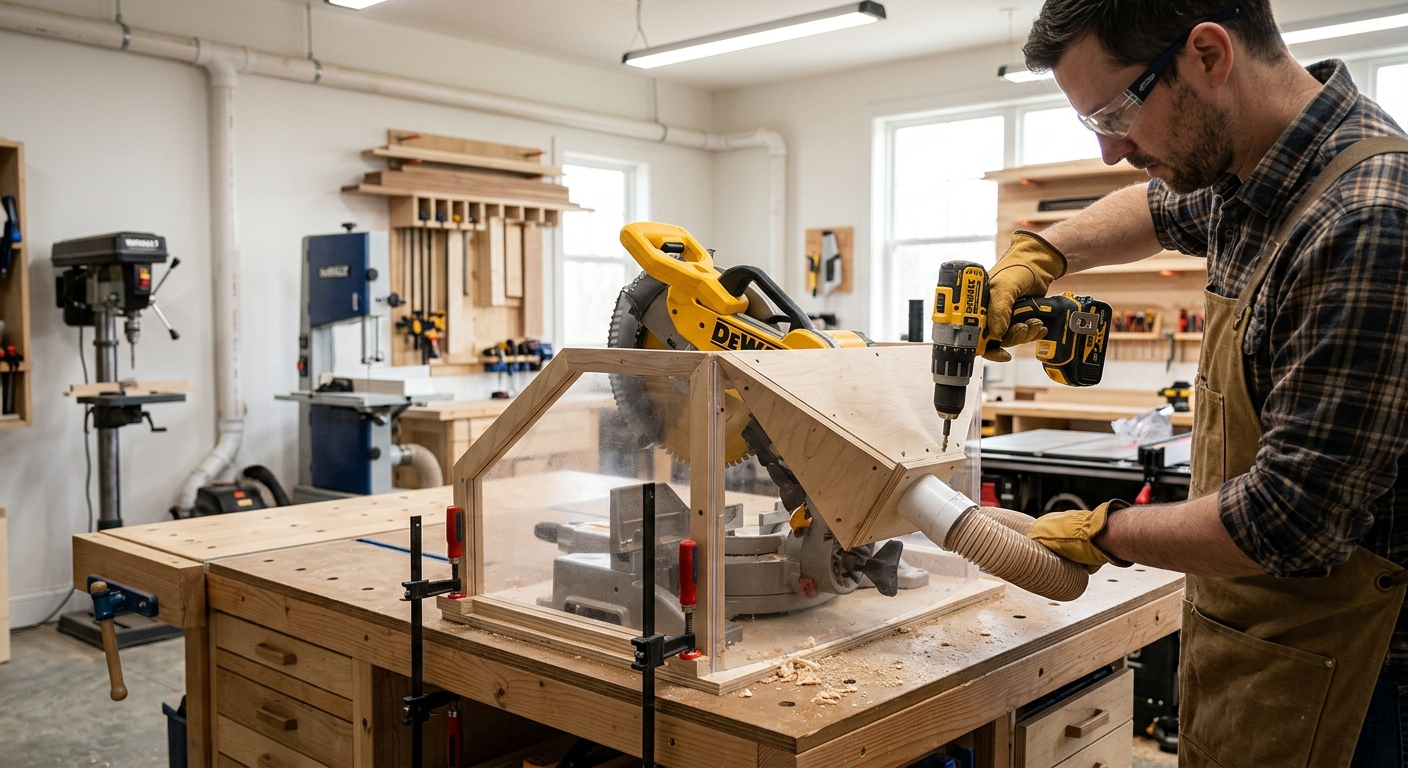 Step 4: Build a Shop-Made Dust Hood for the Miter Saw