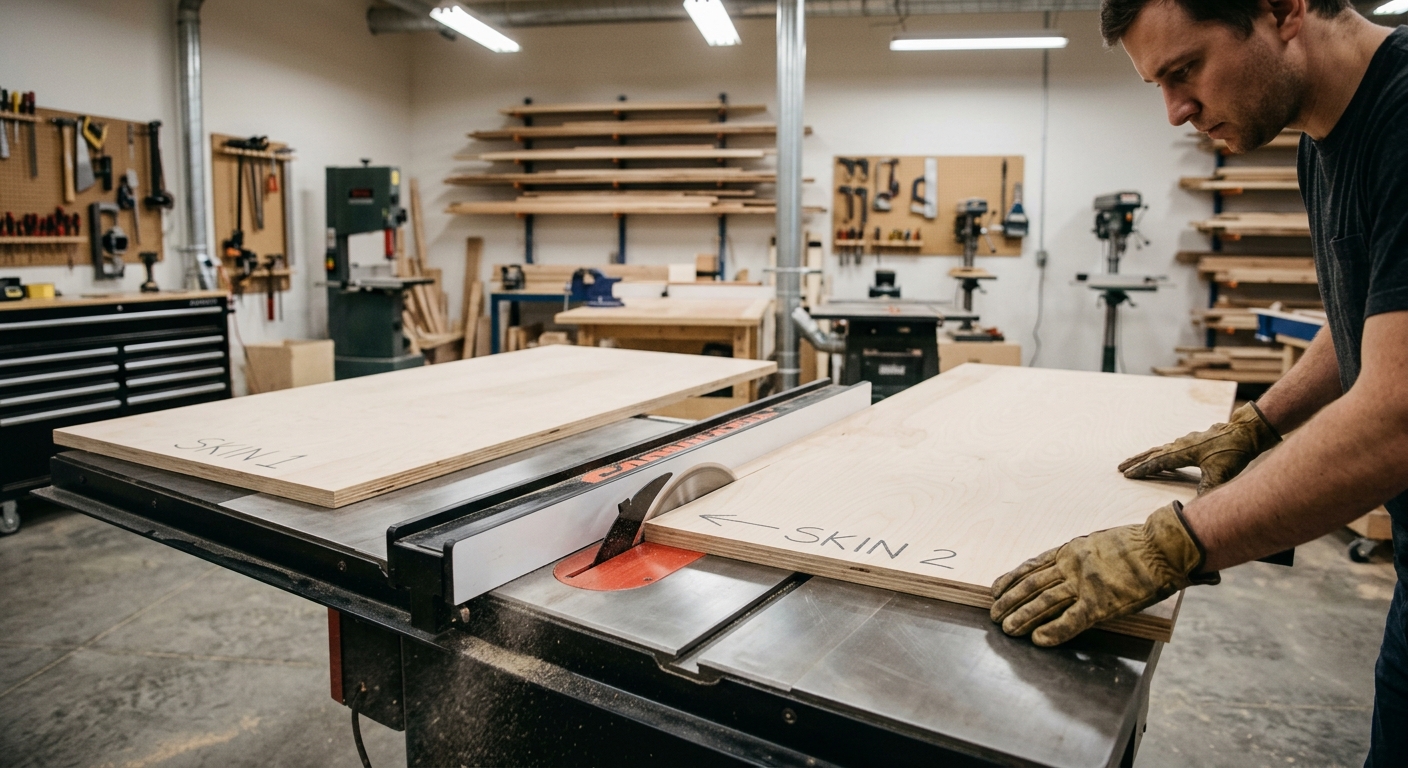 Step 2  –  Cut the Skins Identically