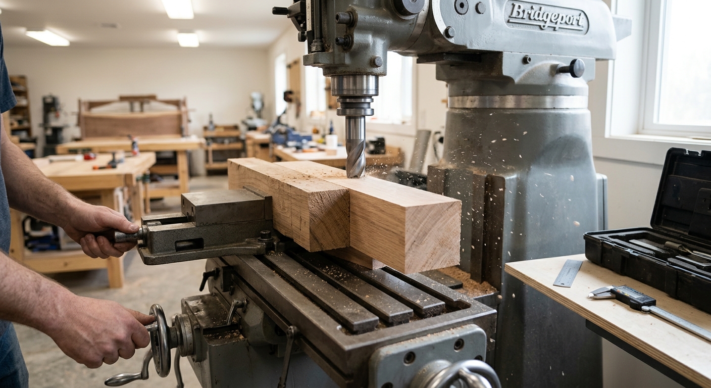 Step 1  –  Mill the Jaw Blanks Flat