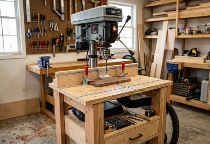 Build a Flip-Top Tool Stand for Drill Press and Belt Sander