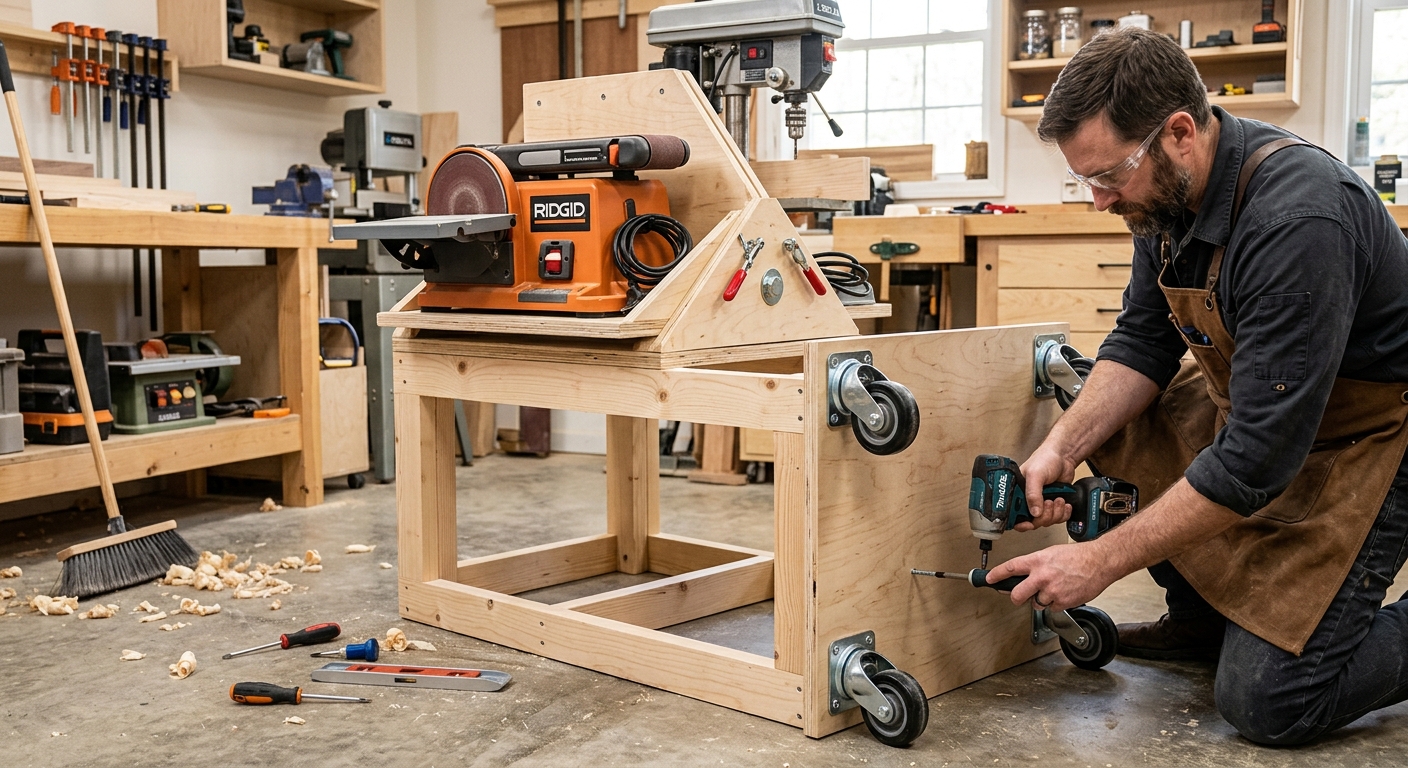 Step 5  –  Mount Casters and Final Check