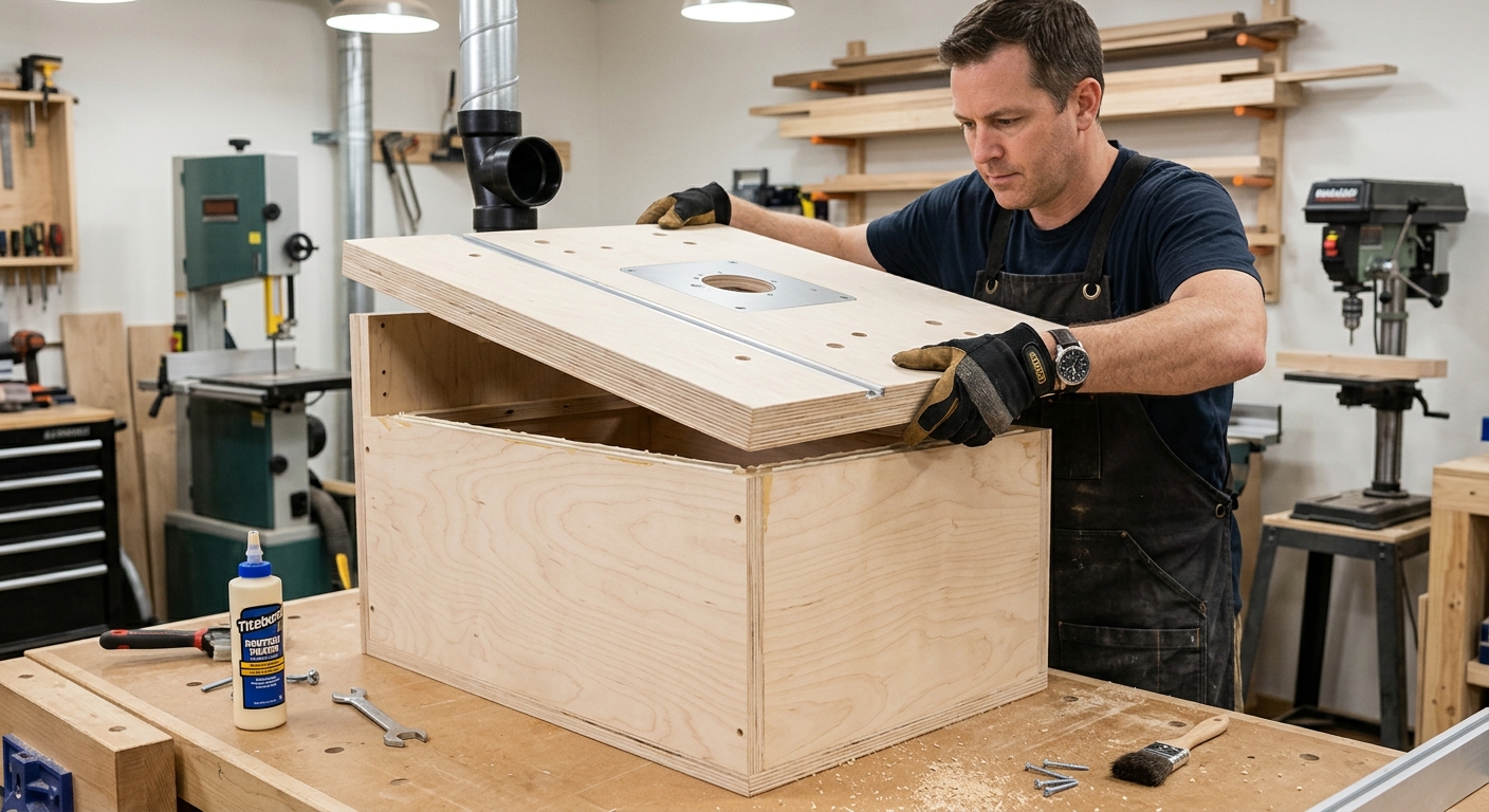 Step 2  –  Install the Router Top