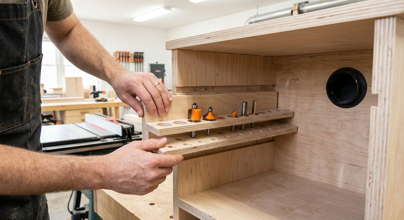 Step 5  –  Add Bit Storage in the Cabinet