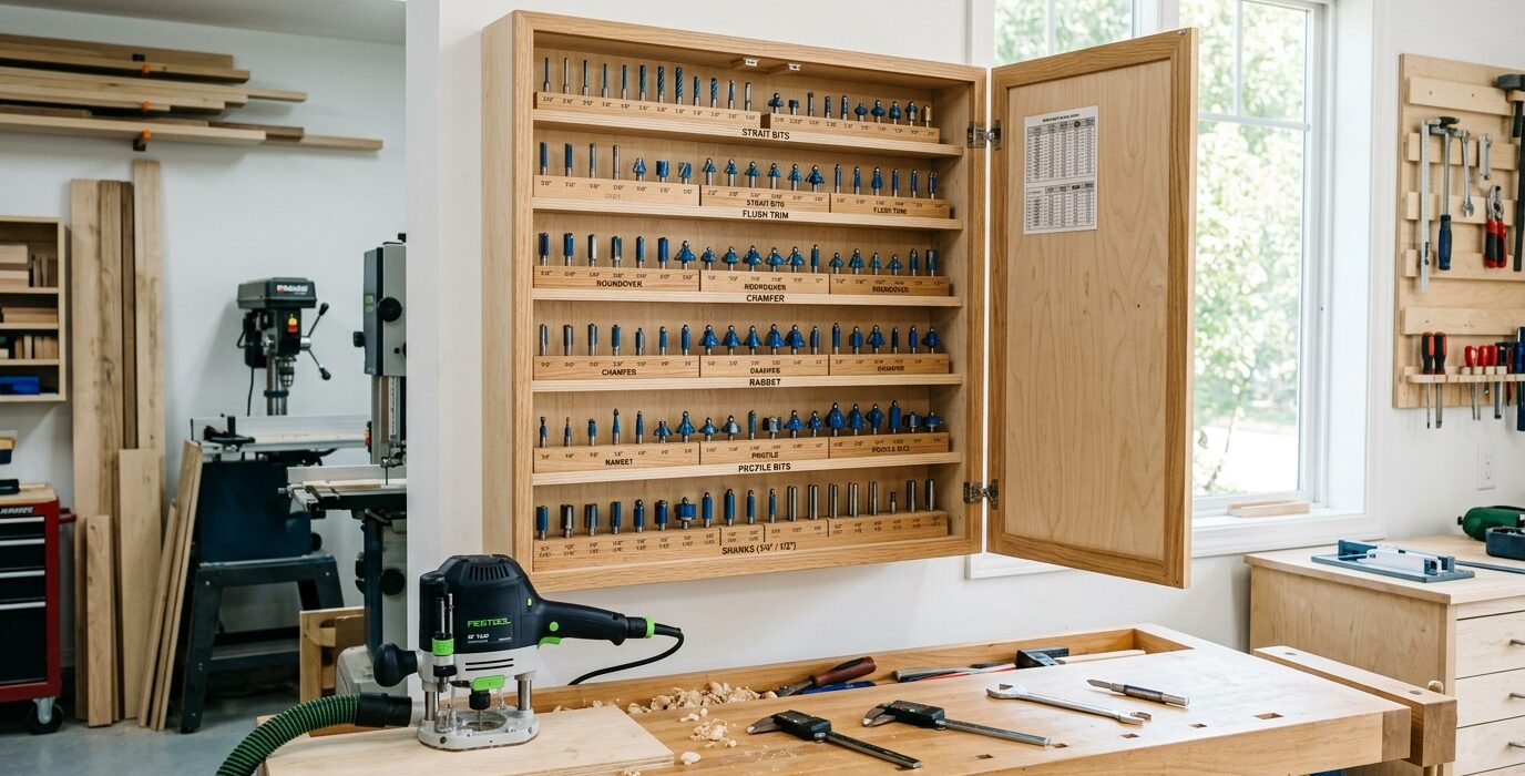 Build a Router Bit Cabinet — Organized, Dust-Free