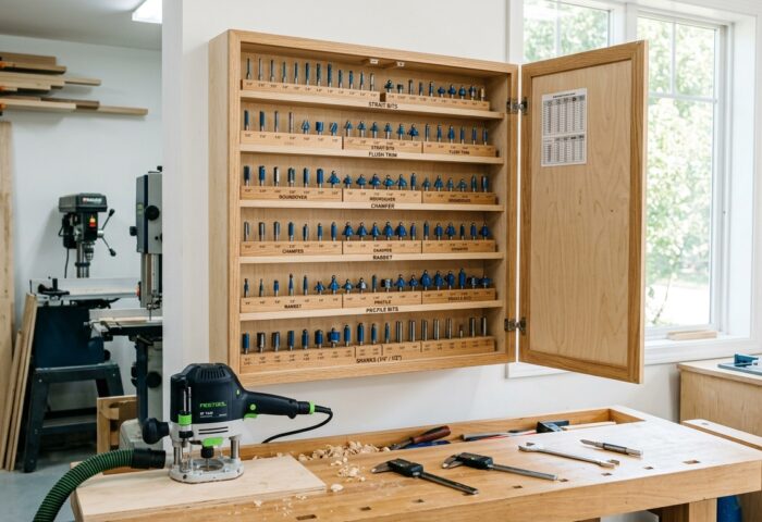 Build a Router Bit Cabinet — Organized, Dust-Free