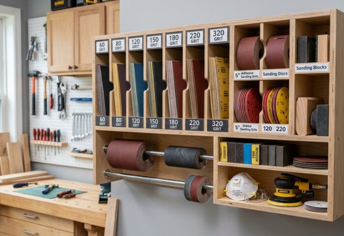 Build a Sandpaper and Abrasive Storage Station