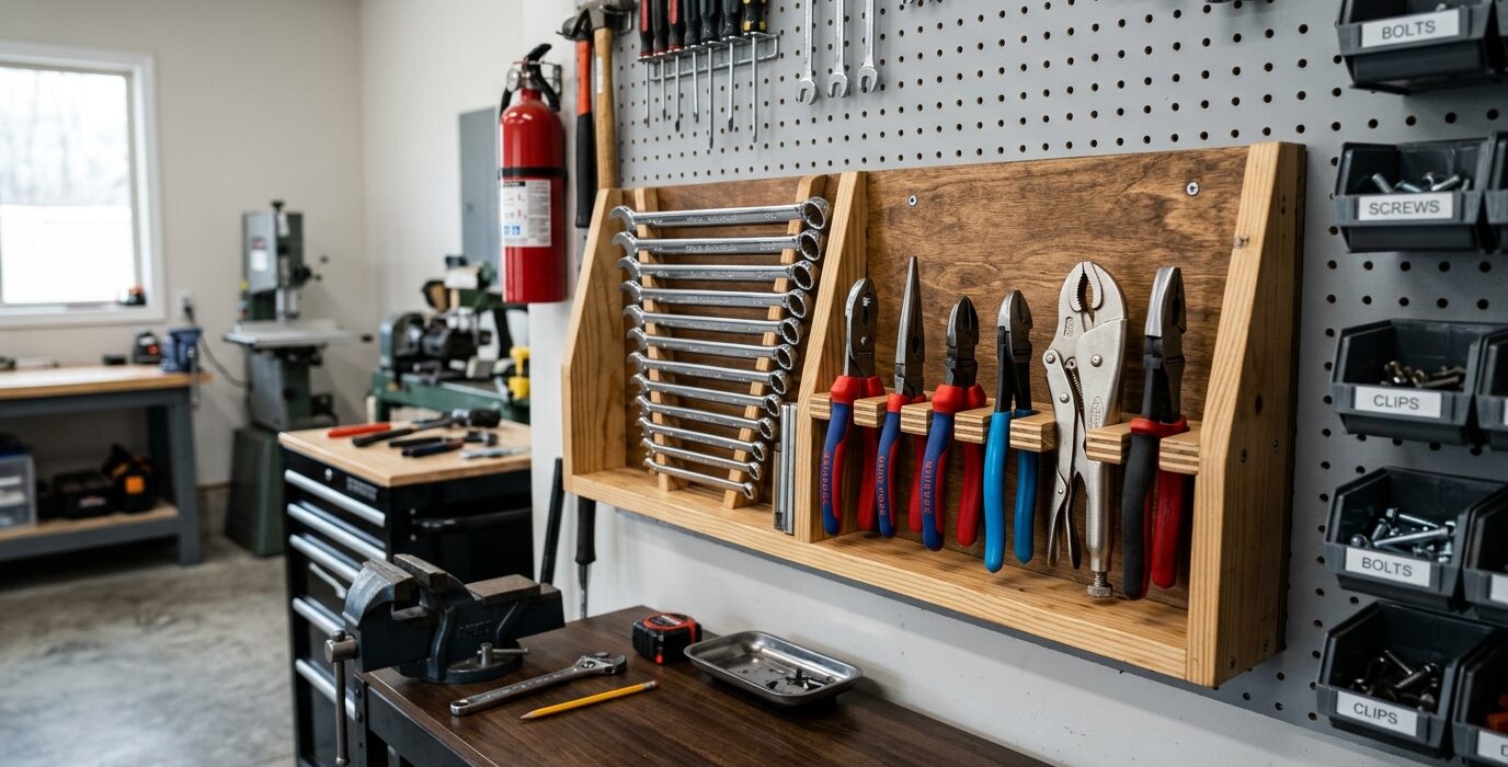 Build a Wrench and Plier Holder for the Wall