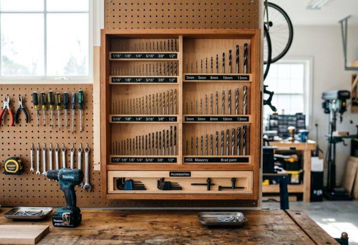 Build a Drill Bit Index Cabinet — Organized by Size