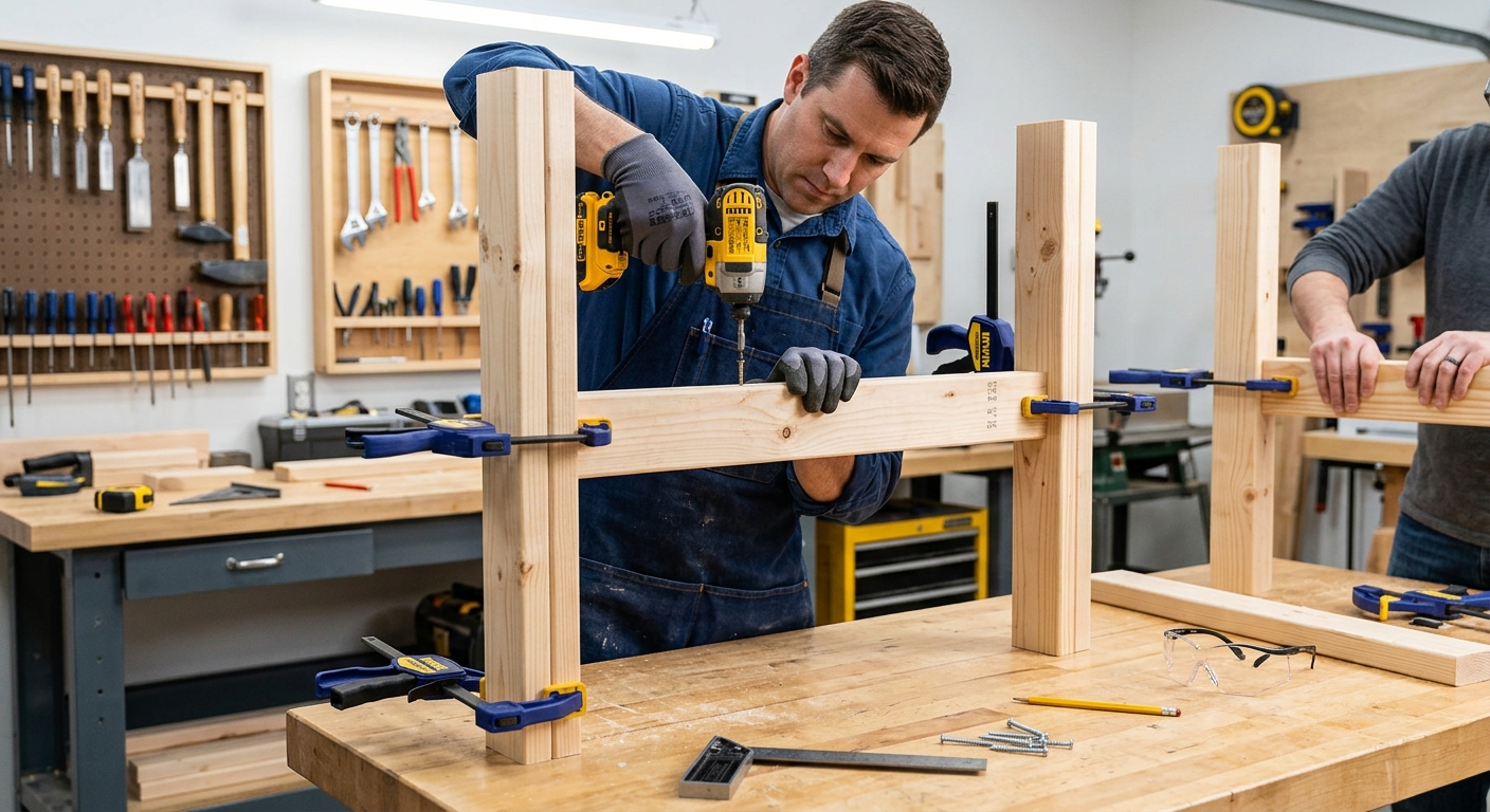 Step 2  –  Build the Leg Assemblies